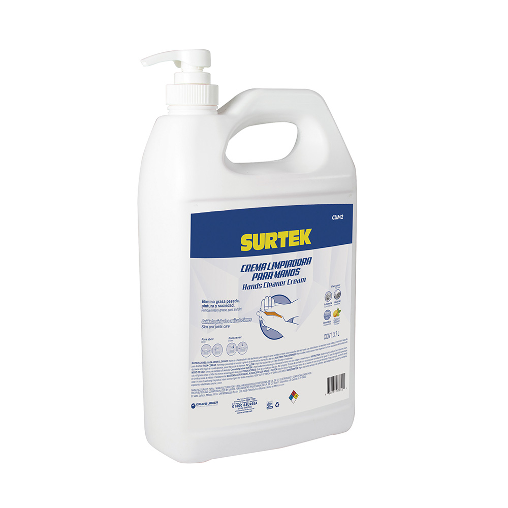 Crema desengrasante limpiadora de manos 3.7 Lt, Surtek