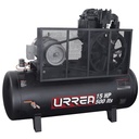 Compresor de aire eléctrico de banda 500 Lt 15 HP 220 V / 440 V, Urrea