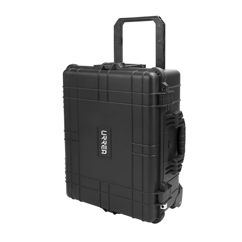 Caja portaherramientas plástica de seguridad impermeable 24" x 19" x 9" con ruedas, Urrea