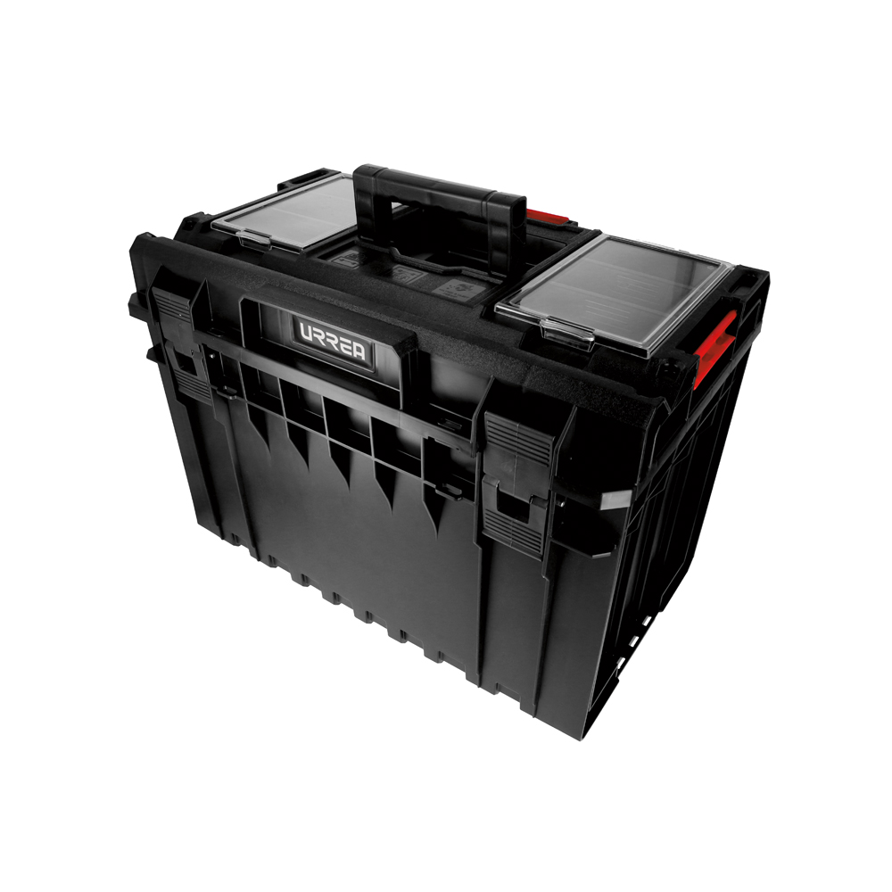 Caja portaherramientas plástica modular con organizador 23" x 15" x 16", Urrea