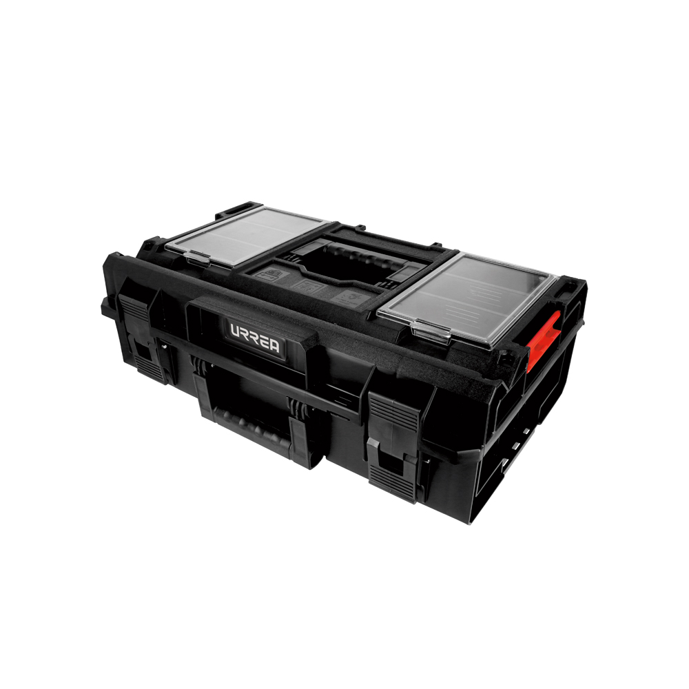 Caja portaherramientas plástica modular con organizador 23" x 15" x 7", Urrea