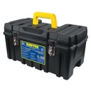 Caja portaherramientas plástica compacta con broches metálicos 21" x 10" x 10", Surtek