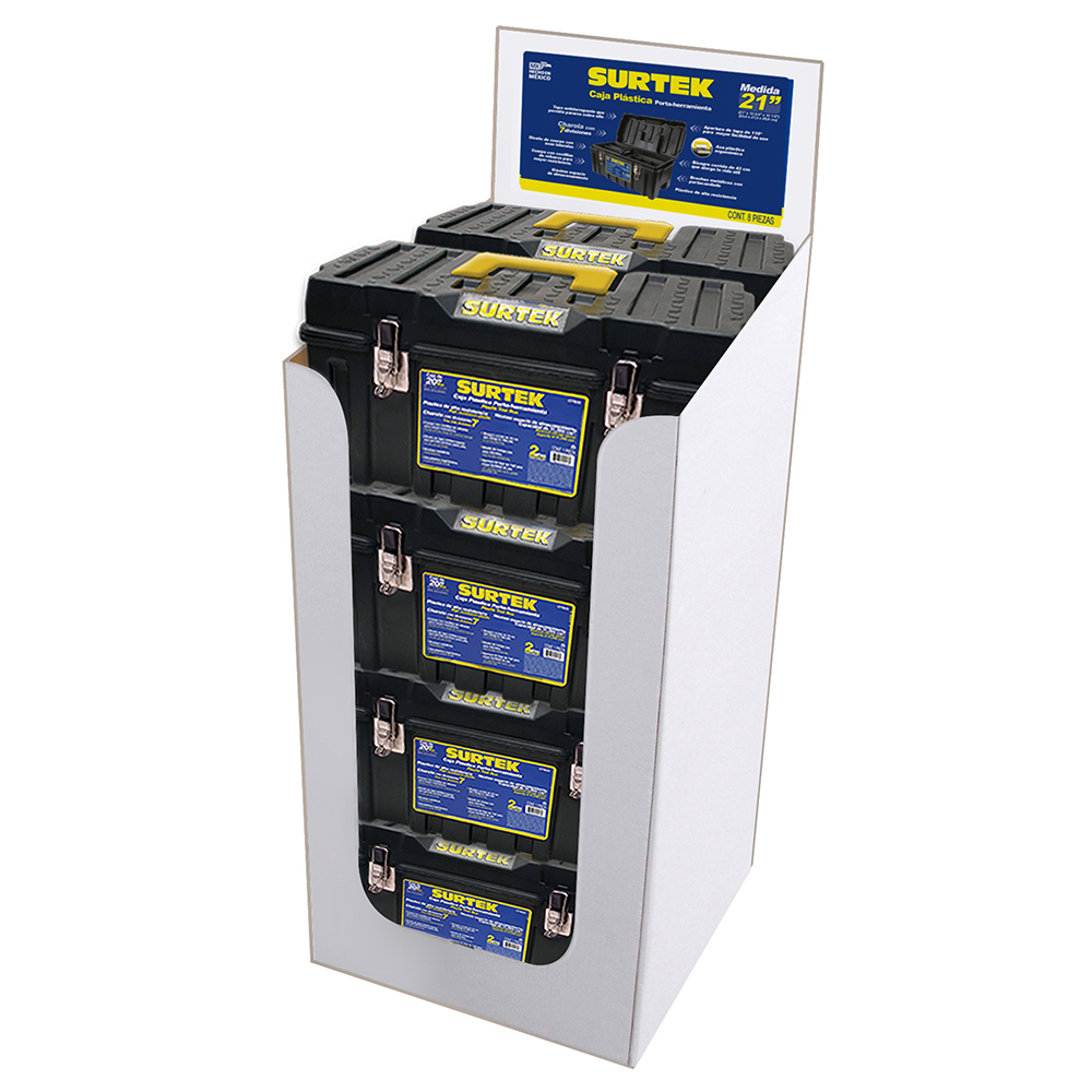 Despachador para cajas plásticas, 10 piezas, Surtek