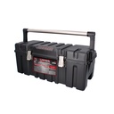 Caja portaherramientas plástica con broches metálicos y charola 26" x 10" x 10", Urrea