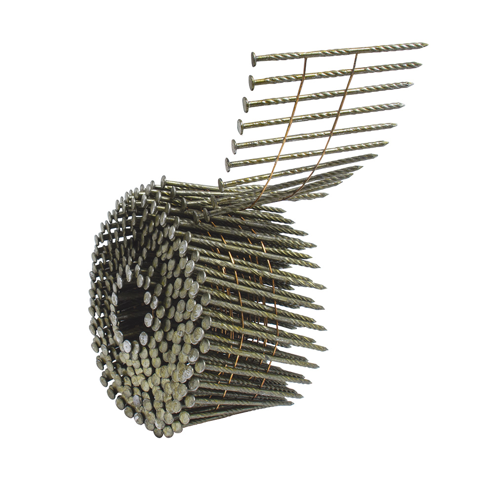 Clavos en rollo de 300 para clavadora neumática calibre 12 largo 2-1/2", Surtek