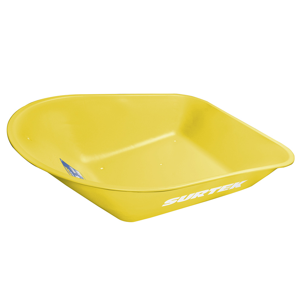 Concha para carretilla herraje tipo americano 4.5 Ft3, amarilla, Surtek