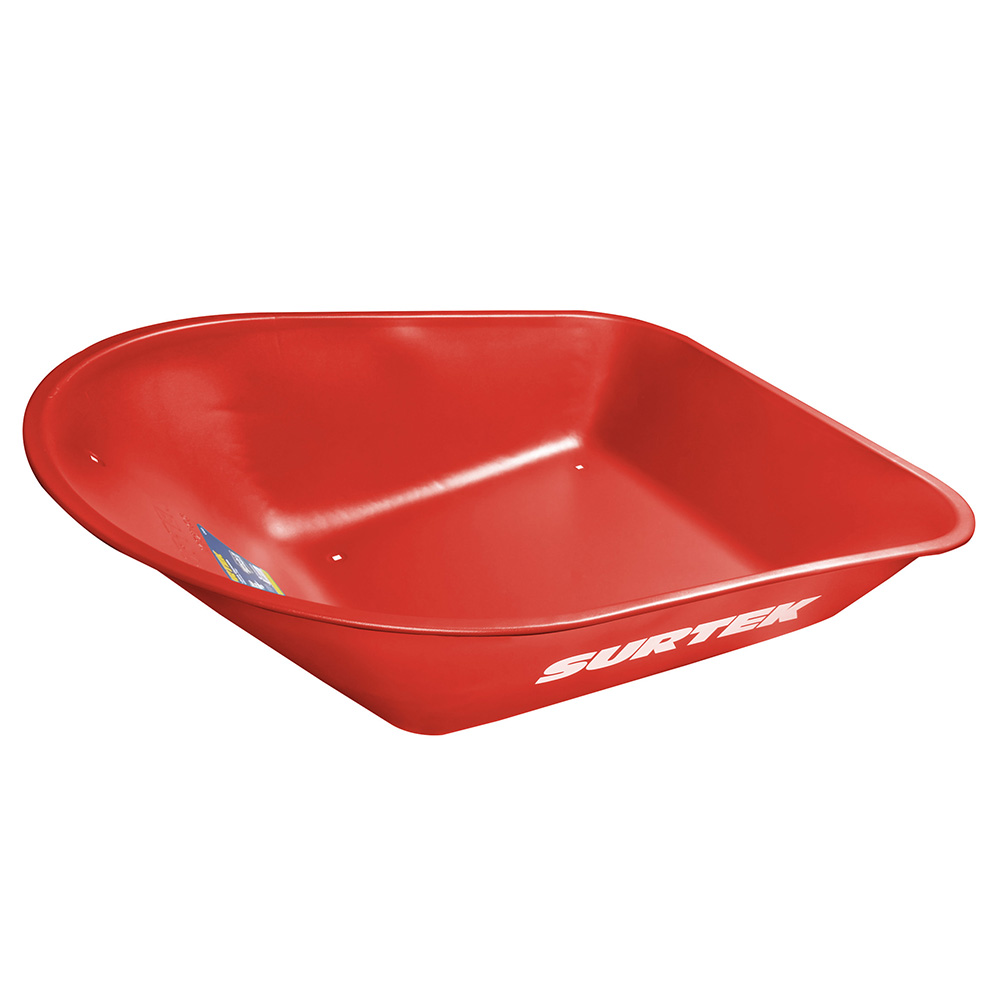 Concha para carretilla herraje tipo americano 6 Ft3, roja, Surtek