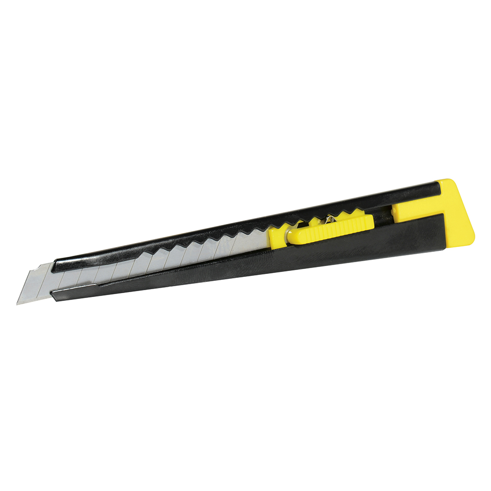 Cutter con cuerpo metálico de 9 mm, cambio automático de navaja, Surtek