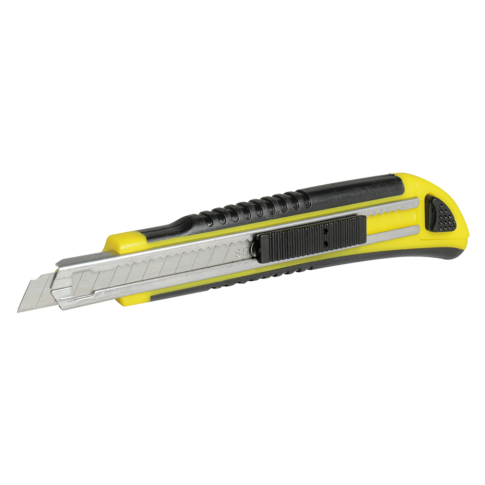 Cutter con cuerpo de plástico de 9 mm, cambio automático de navaja, Surtek