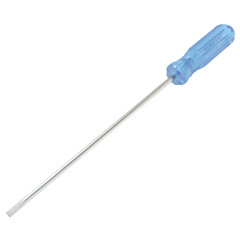 Destornillador con mango azul, punta cabinet 1/8" x 3", Surtek