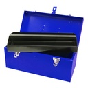 Caja portaherramientas metálica azul 16" x 7" x 7", Urrea