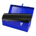 Caja portaherramientas metálica azul 17" x 7" x 7", Urrea