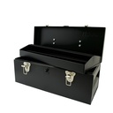 Caja portaherramientas metálica negra 17" x 7" x 7", Urrea