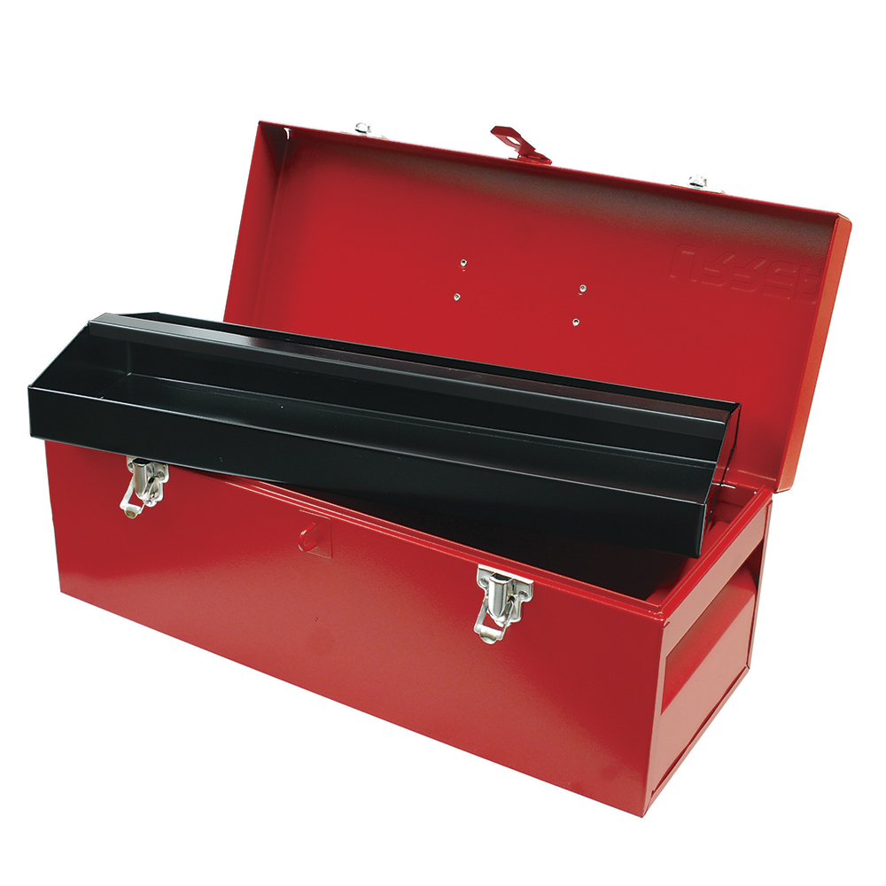 Caja portaherramientas metálica roja 20" x 7" x 7", Urrea