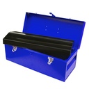 Caja portaherramientas metálica azul 20" x 7" x 7", Urrea