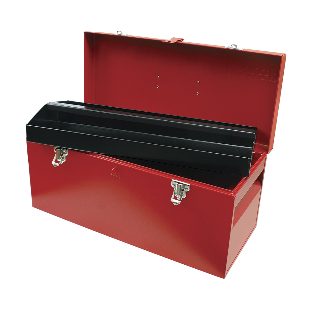 Caja portaherramientas metálica roja 20" x 8" x 9", Urrea