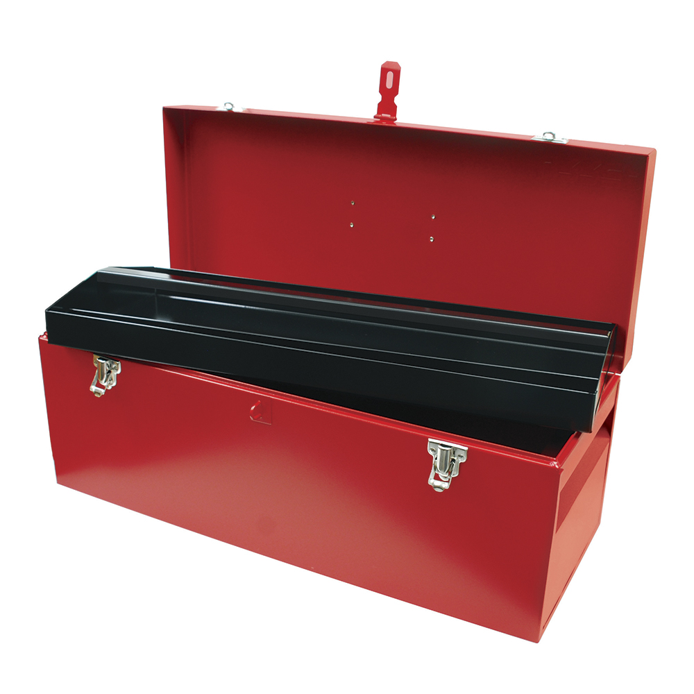 Caja portaherramientas metálica roja 24" x 9" x 9", Urrea