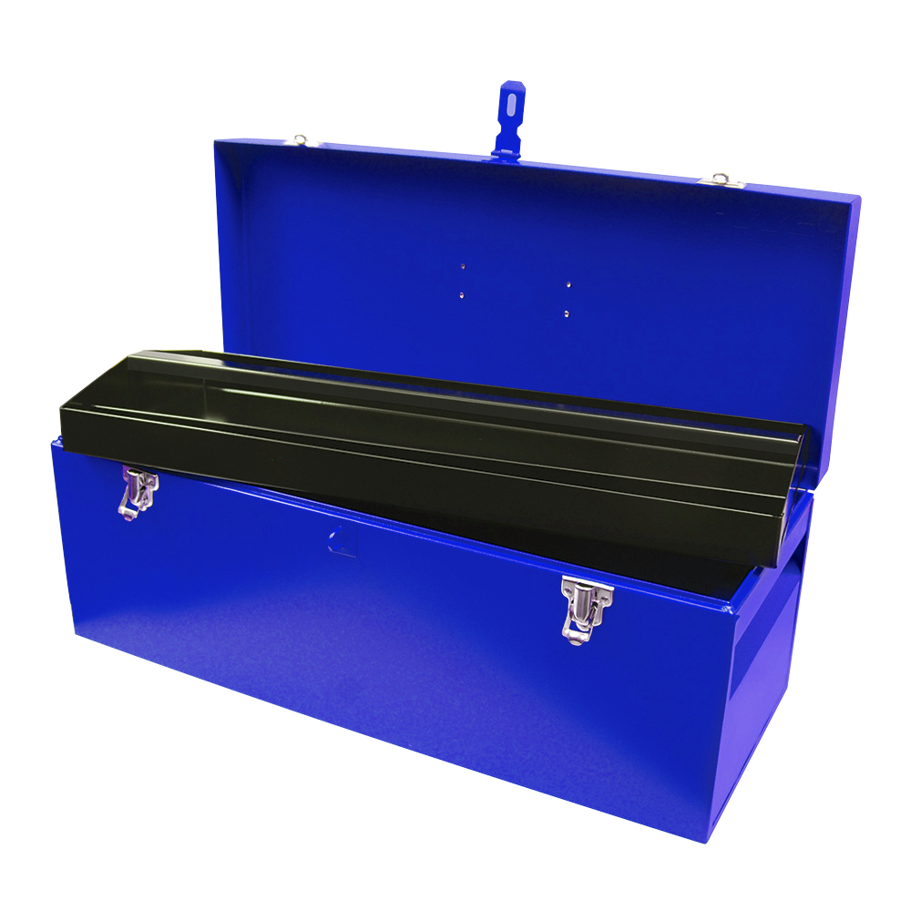 Caja portaherramientas metálica azul 24" x 9" x 9", Urrea