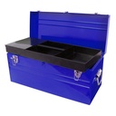 Caja portaherramientas metálica azul 23" x 10" x 11", Urrea