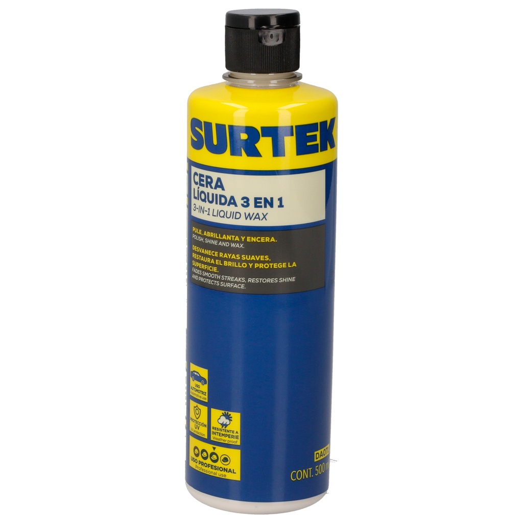 Cera líquida 3 en 1500 ml, Surtek