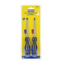 Juego de destornilladores con mango bimaterial combinados, 2 piezas, Foy