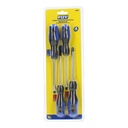 Juego de destornilladores con mango bimaterial combinados, 4 piezas, Foy