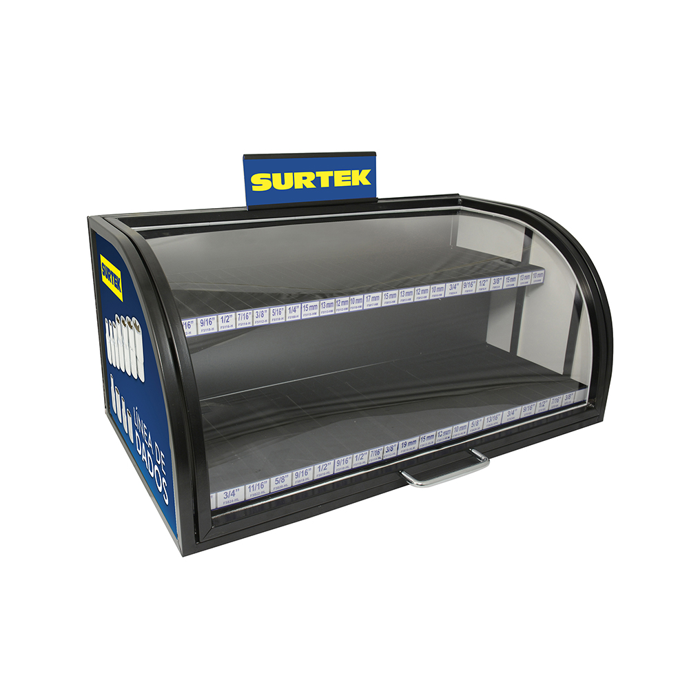 Rack despachador para mostrador para dados 63.5 x 30.5 x 32.3 cm, Surtek