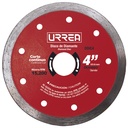 Disco de diamante continuo, 4", Urrea
