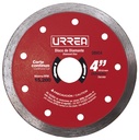 Disco de diamante continuo, 7", Urrea