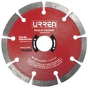 Disco de diamante segmentado, 4-1/2", Urrea