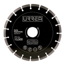 Disco de diamante segmentado, 9", Urrea