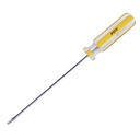 Destornillador con mango de PVC, punta plana 1/4" x 6", Foy