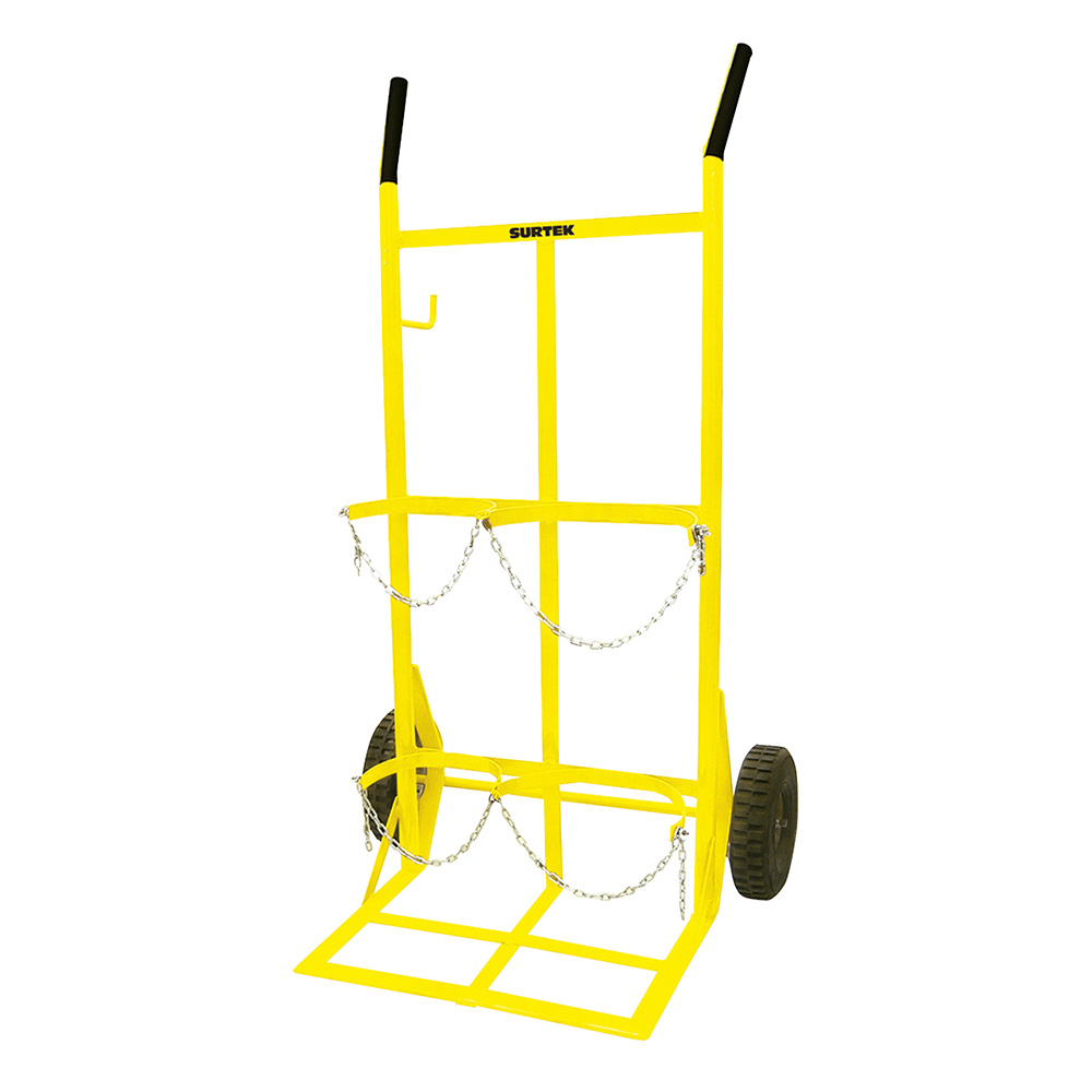 Diablo para cilindros o tanques capacidad 2 cilindros con llanta sólida, Surtek