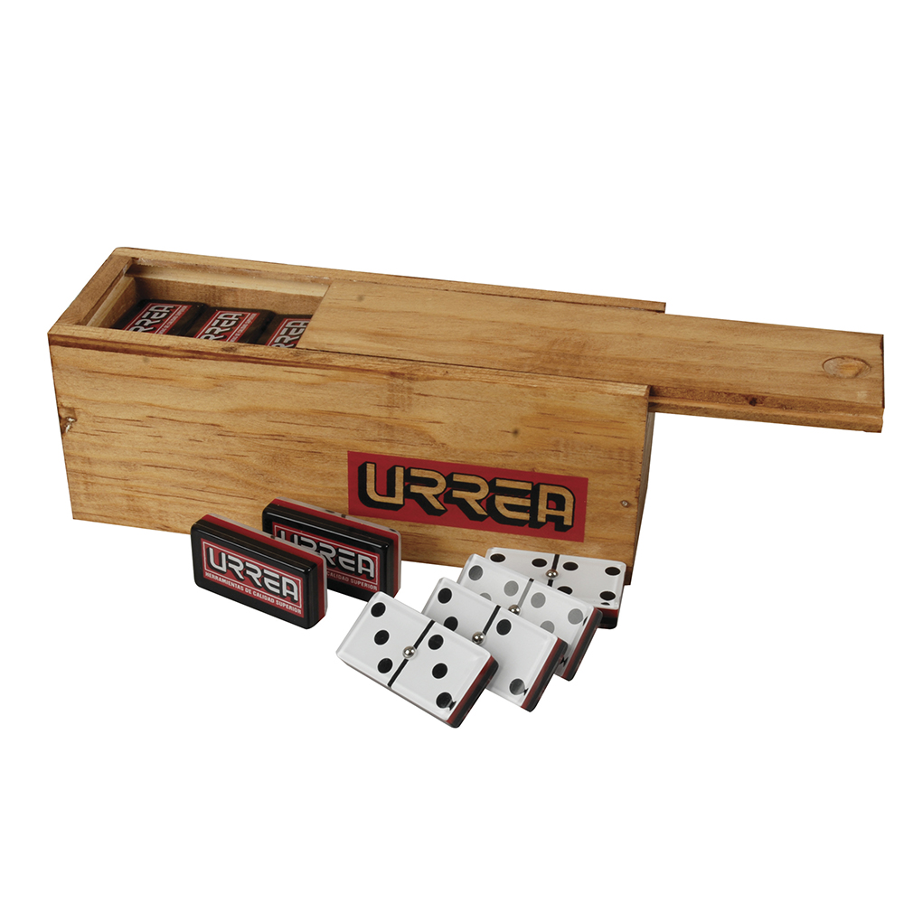 Dominó de acrílico con caja de madera, Urrea