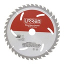 Disco para sierra circular para madera 24 dientes, 7-1/4", Urrea