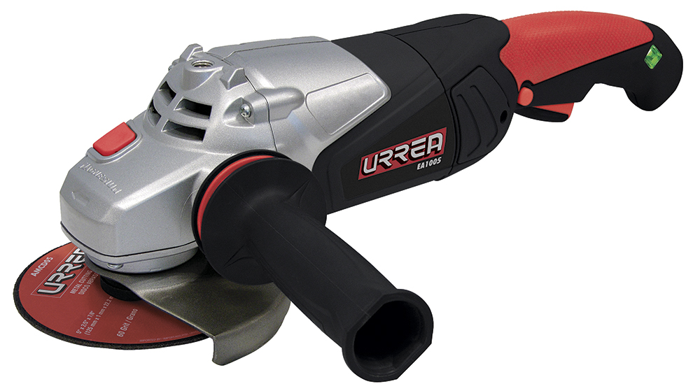Esmeriladora angular 4-1/2" a 5" 1,500 W 120 V, 11000 RPM doble aislamiento, Urrea