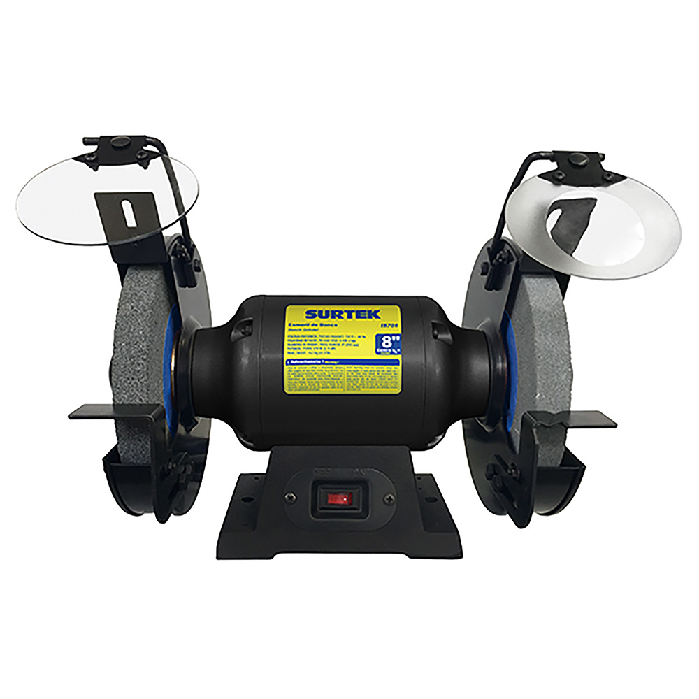 Esmeril de banco 8" 550 W 120 V, 3450 RPM, Surtek