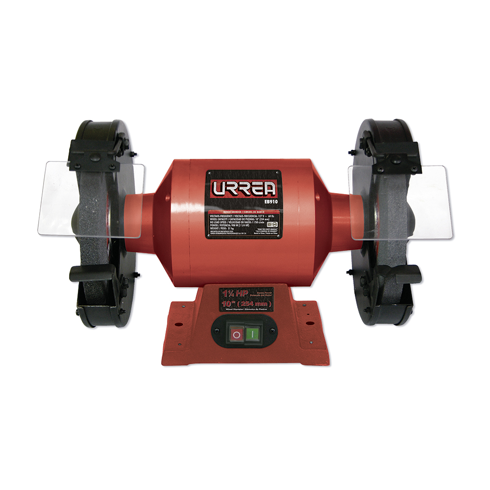Esmeril de banco 10" 900 W 127 V, 1750 RPM, Urrea