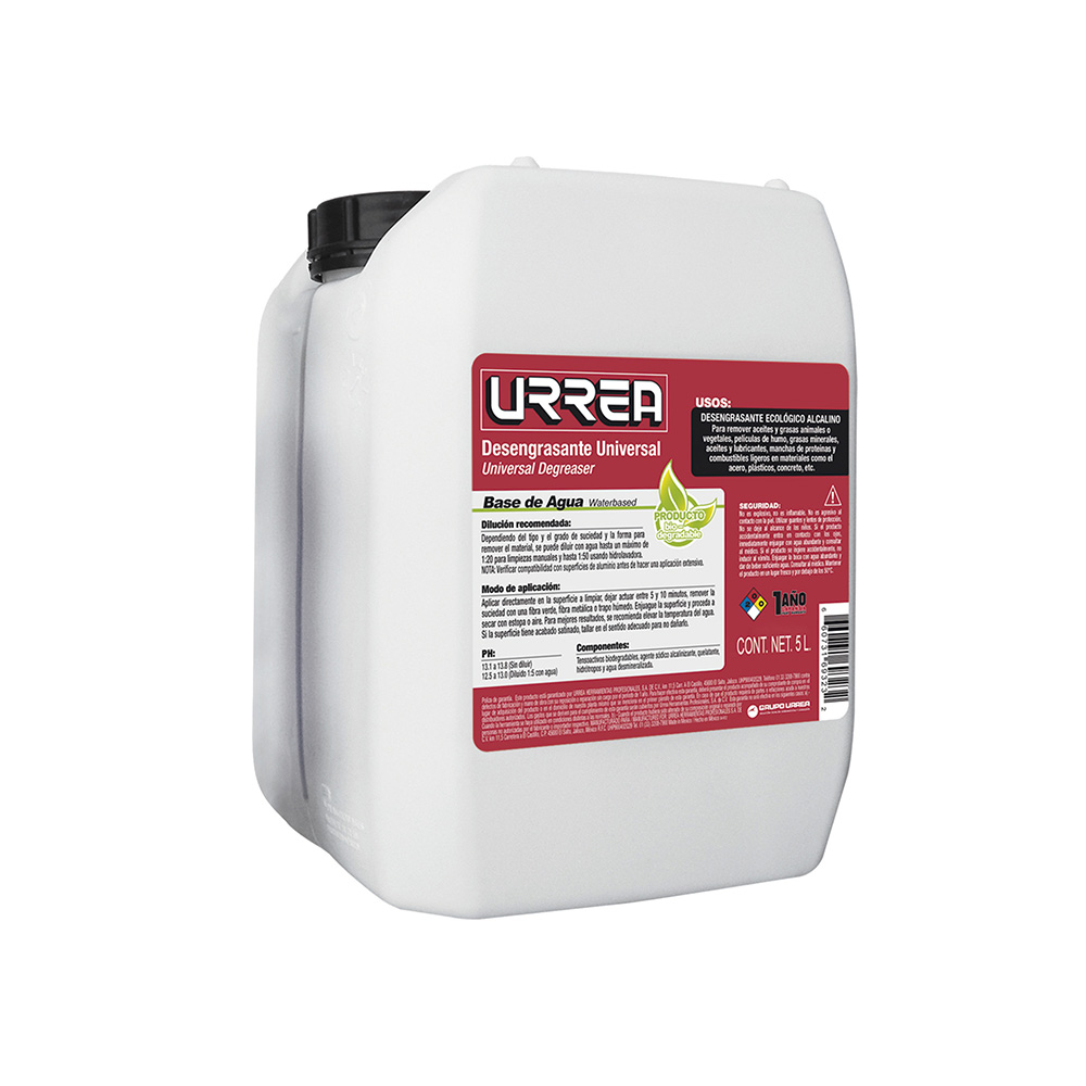 Desengrasante base agua 5 Lt, Urrea