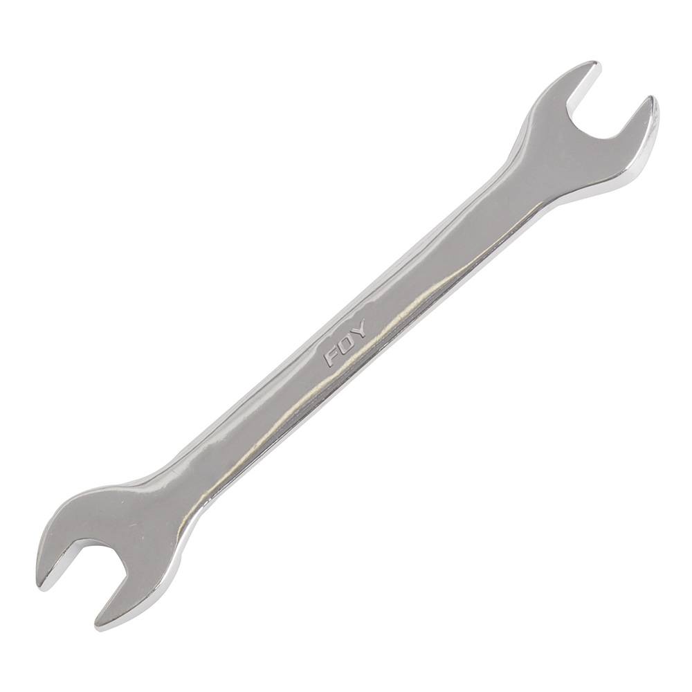 Llave española pulido espejo métrica, 8 x 9 mm, Foy