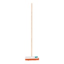 57034 / Cepillo industrial cerda rígida de 30 cm, bastón de madera, Klintek