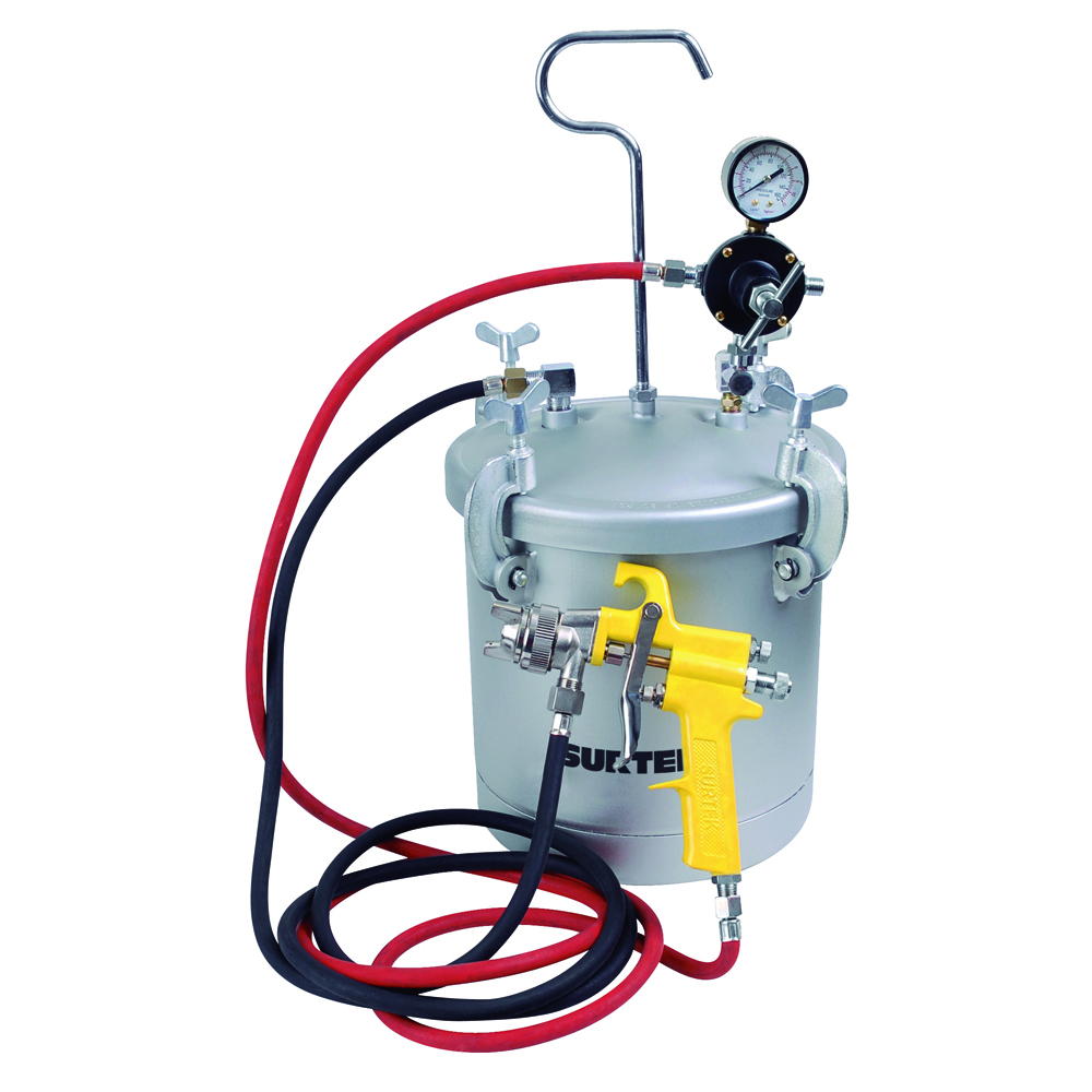 Equipo industrial para pintar capacidad de 10 Lt, 72 PSI, Surtek