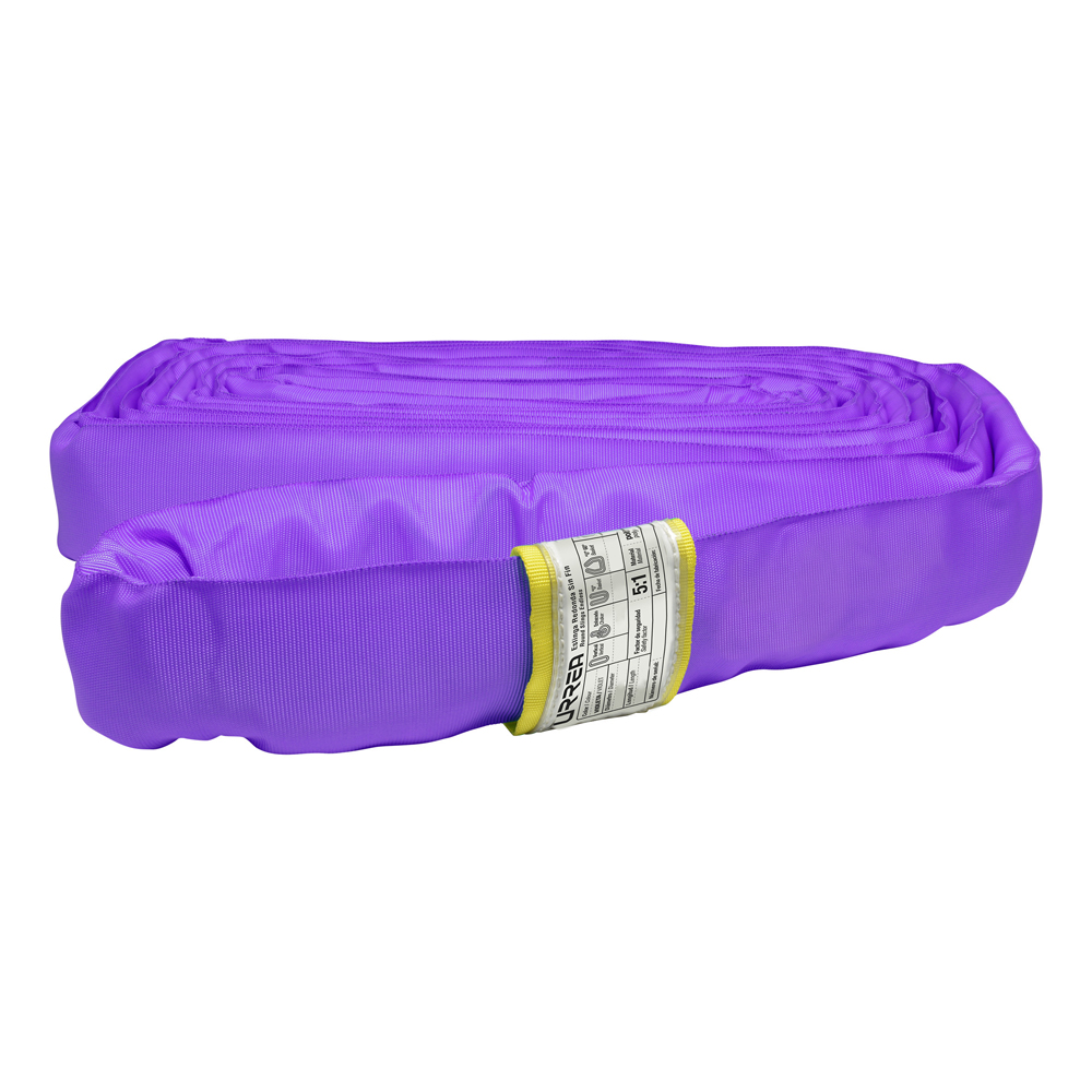 Eslinga de poliéster redonda sin fin violeta 1 m, Urrea