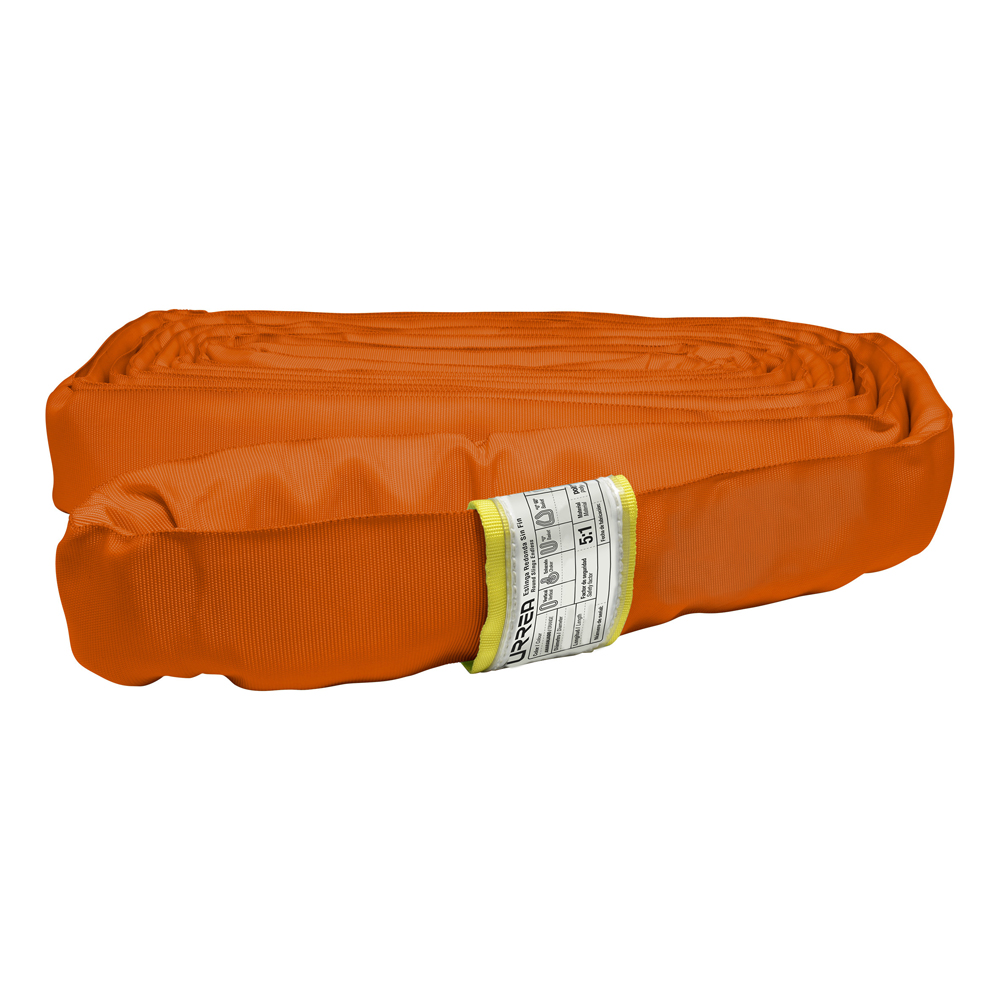 Eslinga de poliéster redonda sin fin naranja 8 m, Urrea