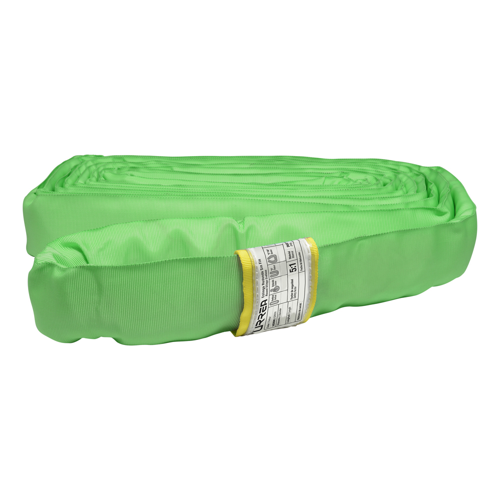 Eslinga de poliéster redonda sin fin verde 1 m, Urrea