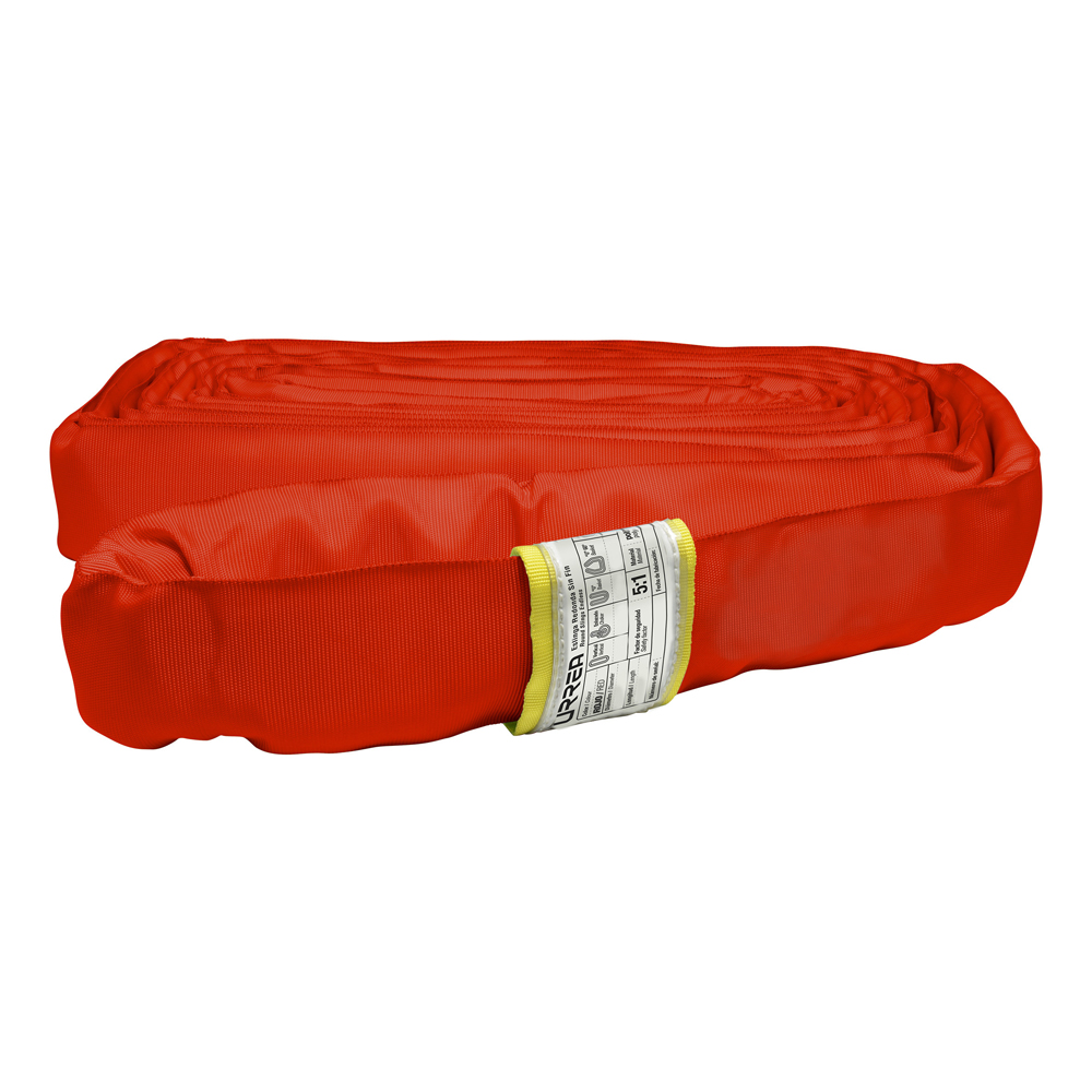 Eslinga de poliéster redonda sin fin roja 4 m, Urrea