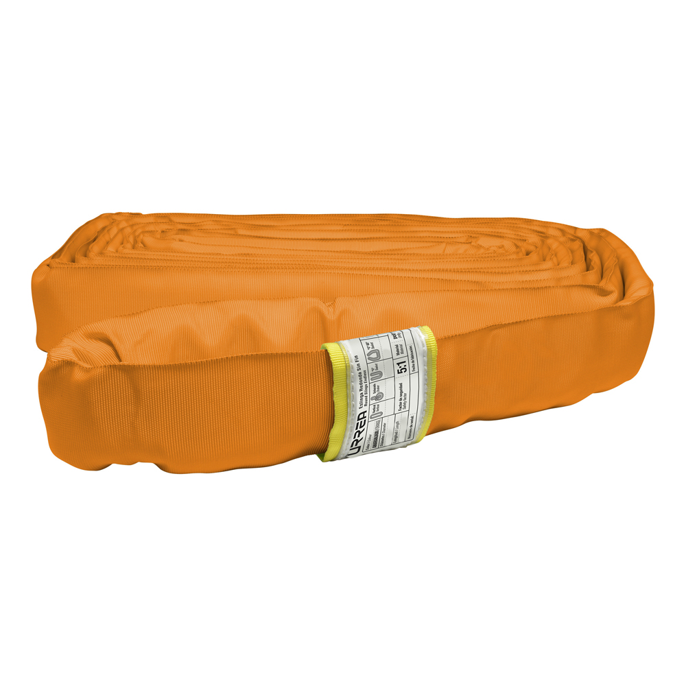 Eslinga de poliéster redonda sin fin naranja 6 m, Urrea