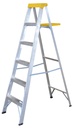 Escalera de tijera tipo 3 de aluminio y tapa plástica con 5 peldaños, Surtek