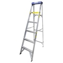 Escalera de tijera tipo 3 de aluminio y tapa plástica con 5 peldaños, Foy