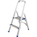 Escalera plegables tipo taburete de aluminio con 2 peldaños, Surtek